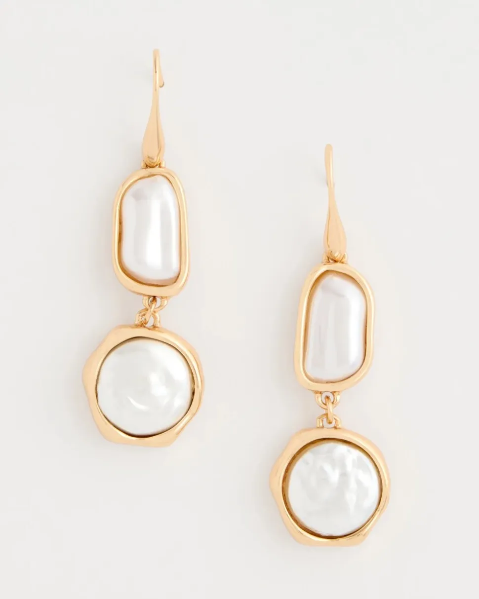Siren Faux Pearl Drop Earrings