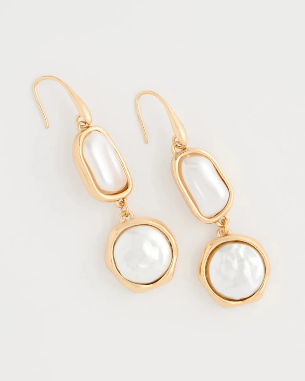 Siren Faux Pearl Drop Earrings