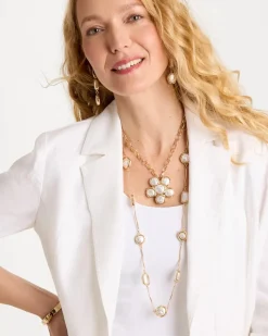 Siren Faux Pearl Pendant Necklace
