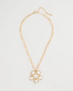 Siren Faux Pearl Pendant Necklace