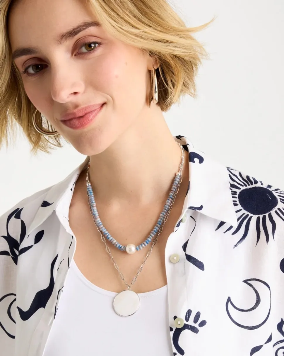 Siren Pendant Layered Necklace