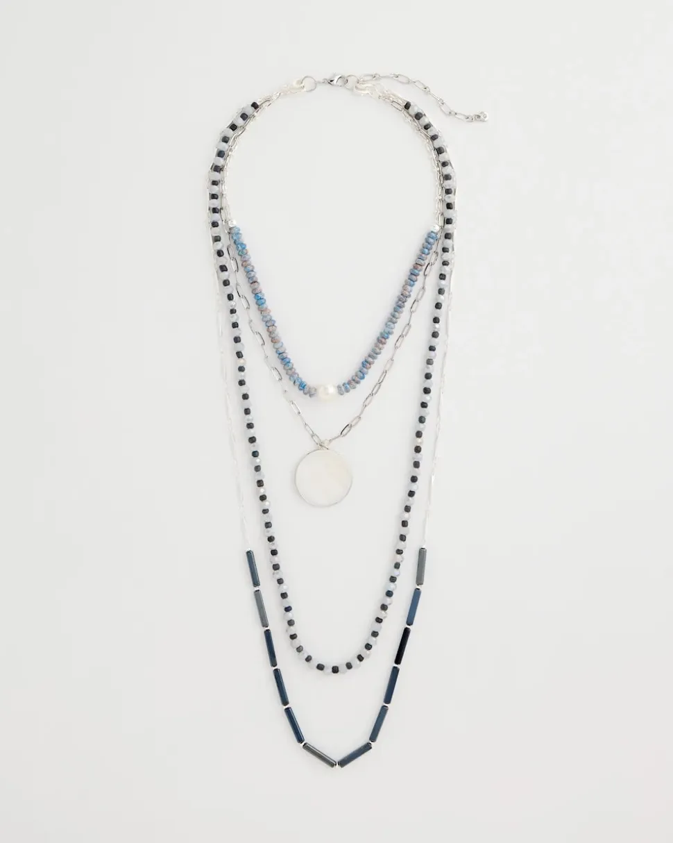 Siren Pendant Layered Necklace