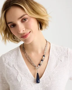 Siren Teardrop Pendant Necklace