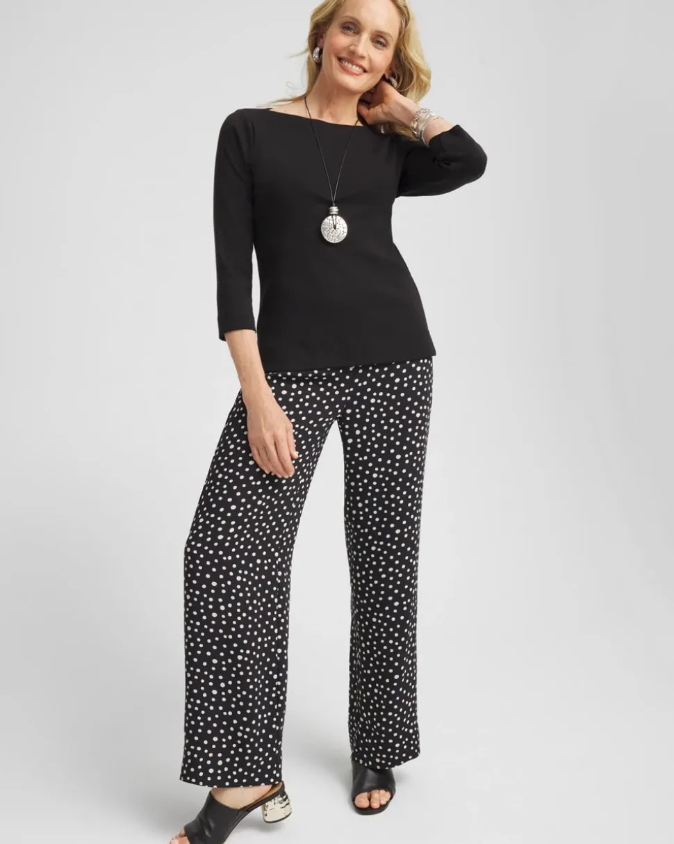 3/4 Sleeve Bateau Neck Tee