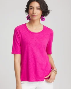Slub Elbow-Sleeve Tee