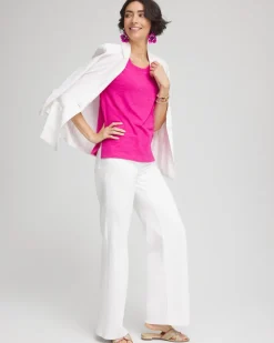 Slub Elbow-Sleeve Tee