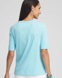 Slub Elbow-Sleeve Tee