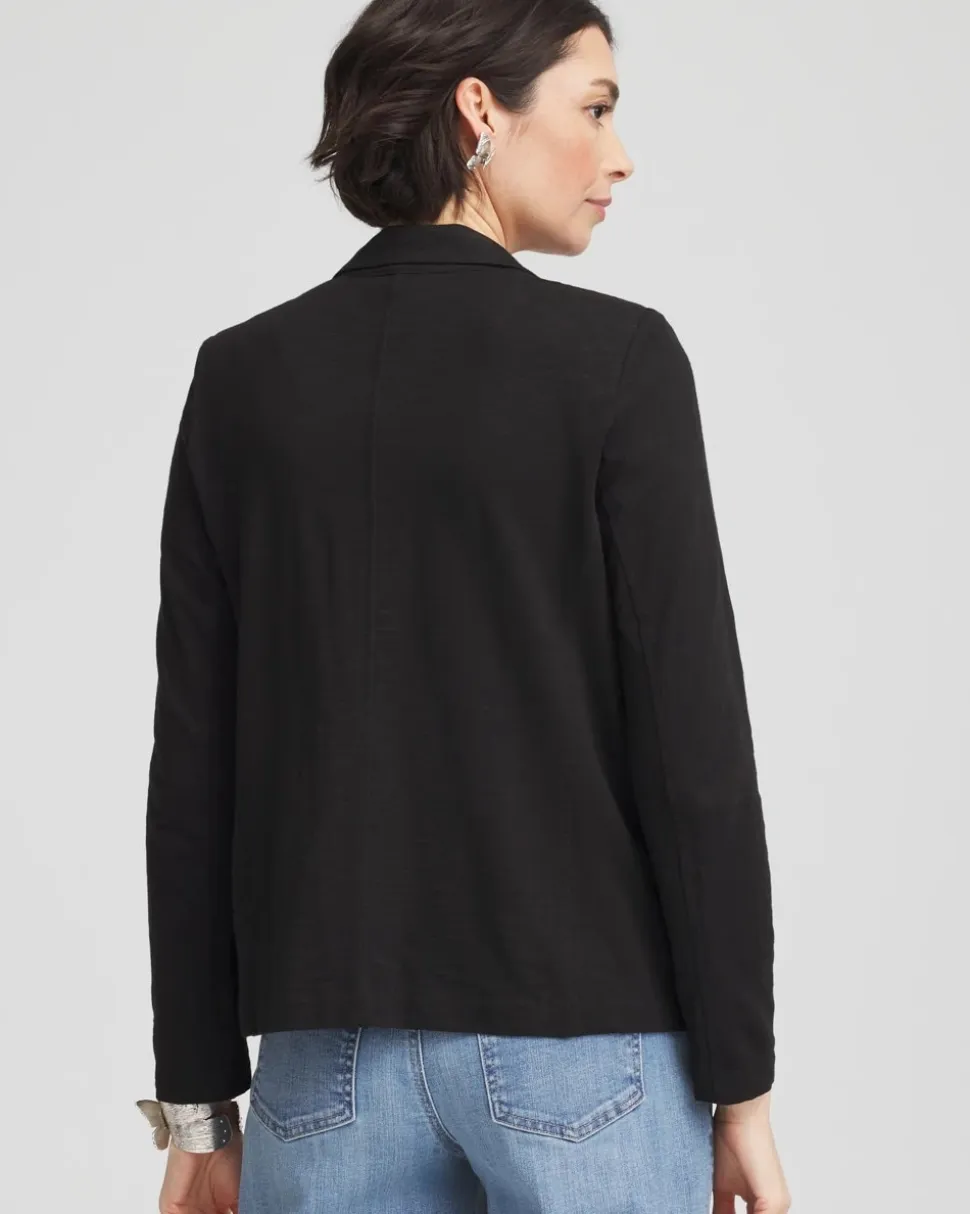 Slub Knit Blazer