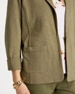 Slub Knit Blazer