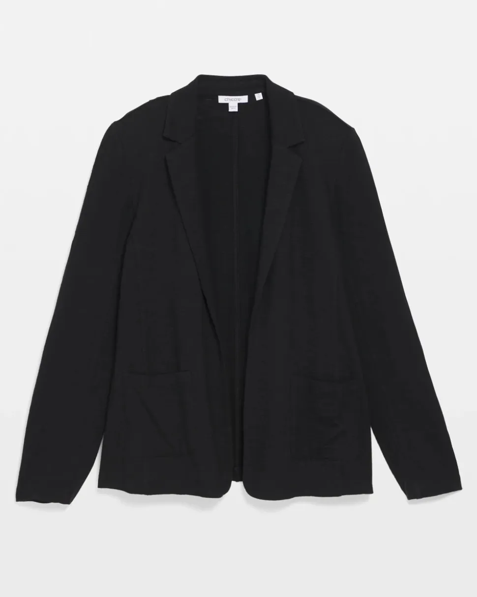 Slub Knit Blazer