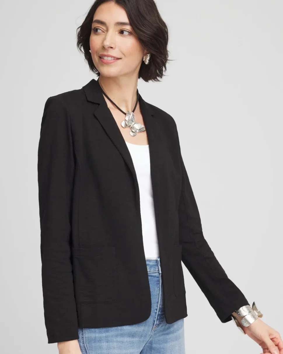 Slub Knit Blazer