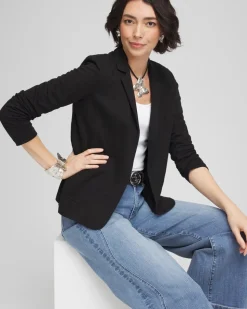 Slub Knit Blazer