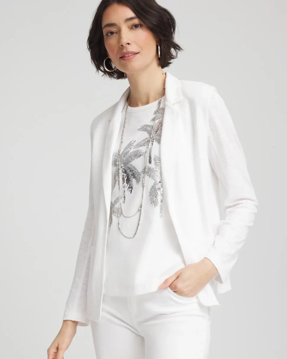 Slub Knit Blazer