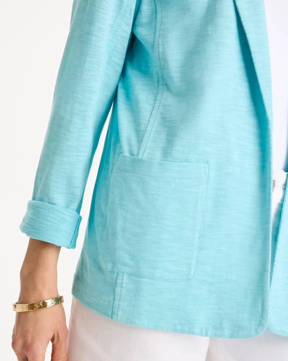Slub Knit Blazer