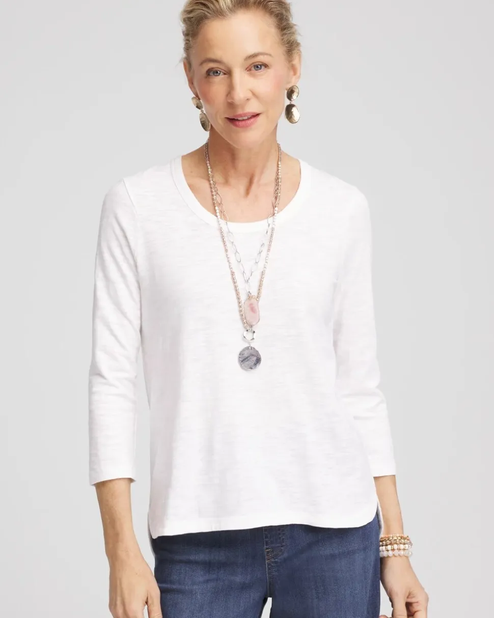 Slub 3/4-Sleeve Tee
