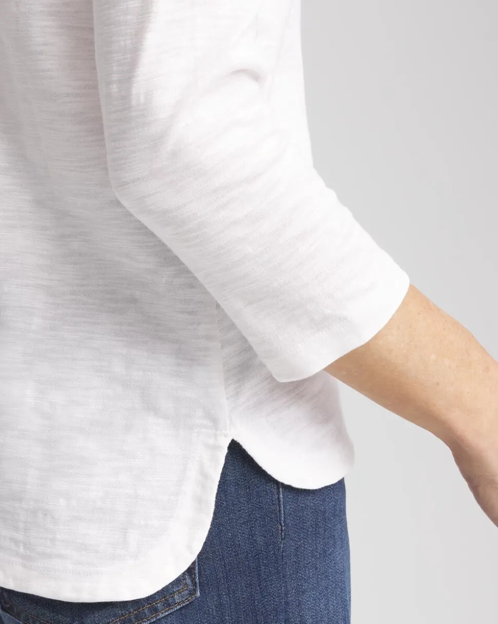 Slub 3/4-Sleeve Tee