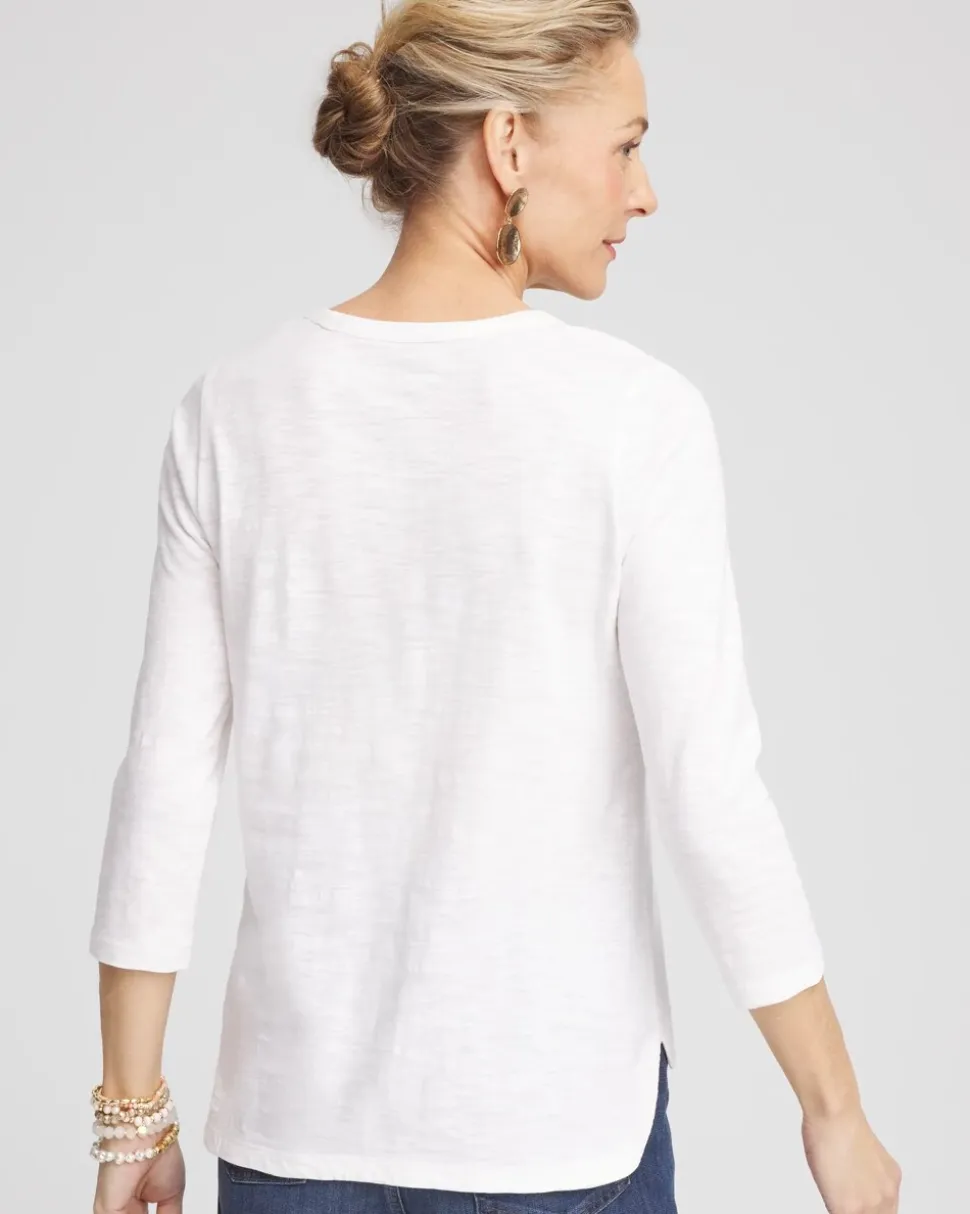 Slub 3/4-Sleeve Tee