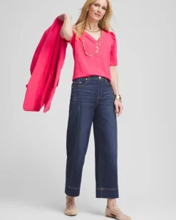 Slub Split Neck Henley Tee