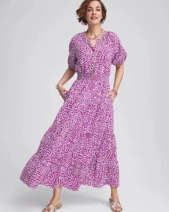 Smocked Waist Maxi Dress