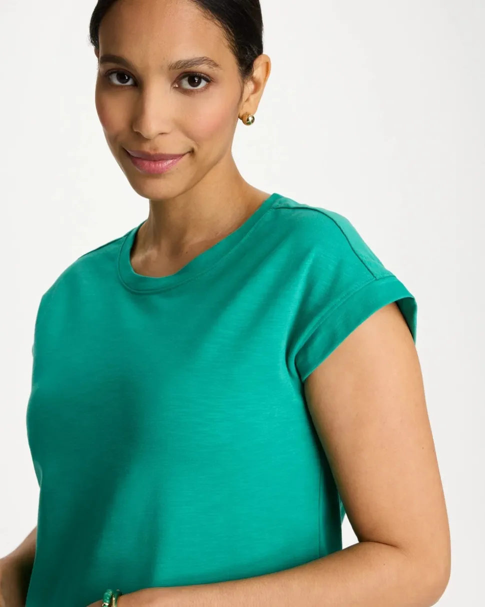 Soft-Stretch Cotton Slub Dress