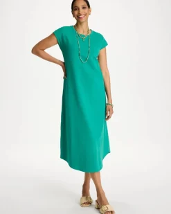 Soft-Stretch Cotton Slub Dress