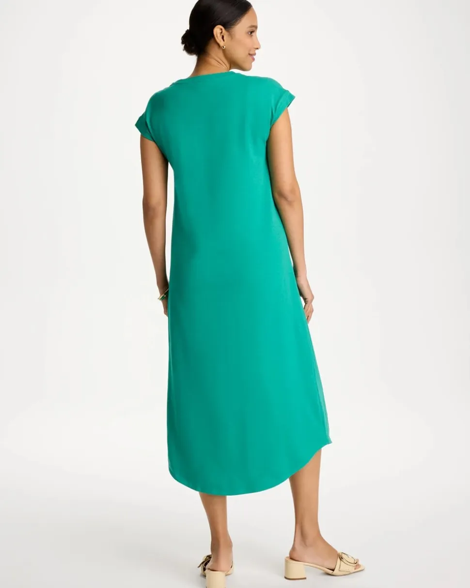Soft-Stretch Cotton Slub Dress
