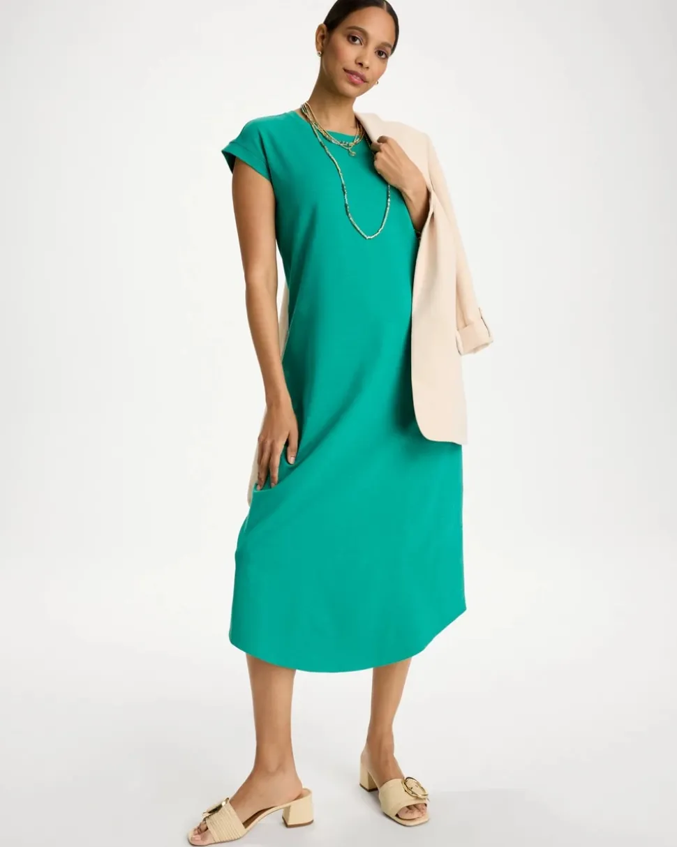 Soft-Stretch Cotton Slub Dress