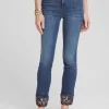 So Slimming® Girlfriend Sequin Cuff Ankle Jeans