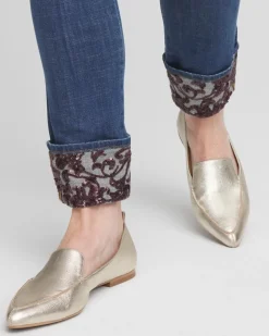 So Slimming® Girlfriend Sequin Cuff Ankle Jeans