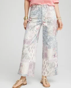 So Slimming® High-Rise Floral Patchwork Jeans
