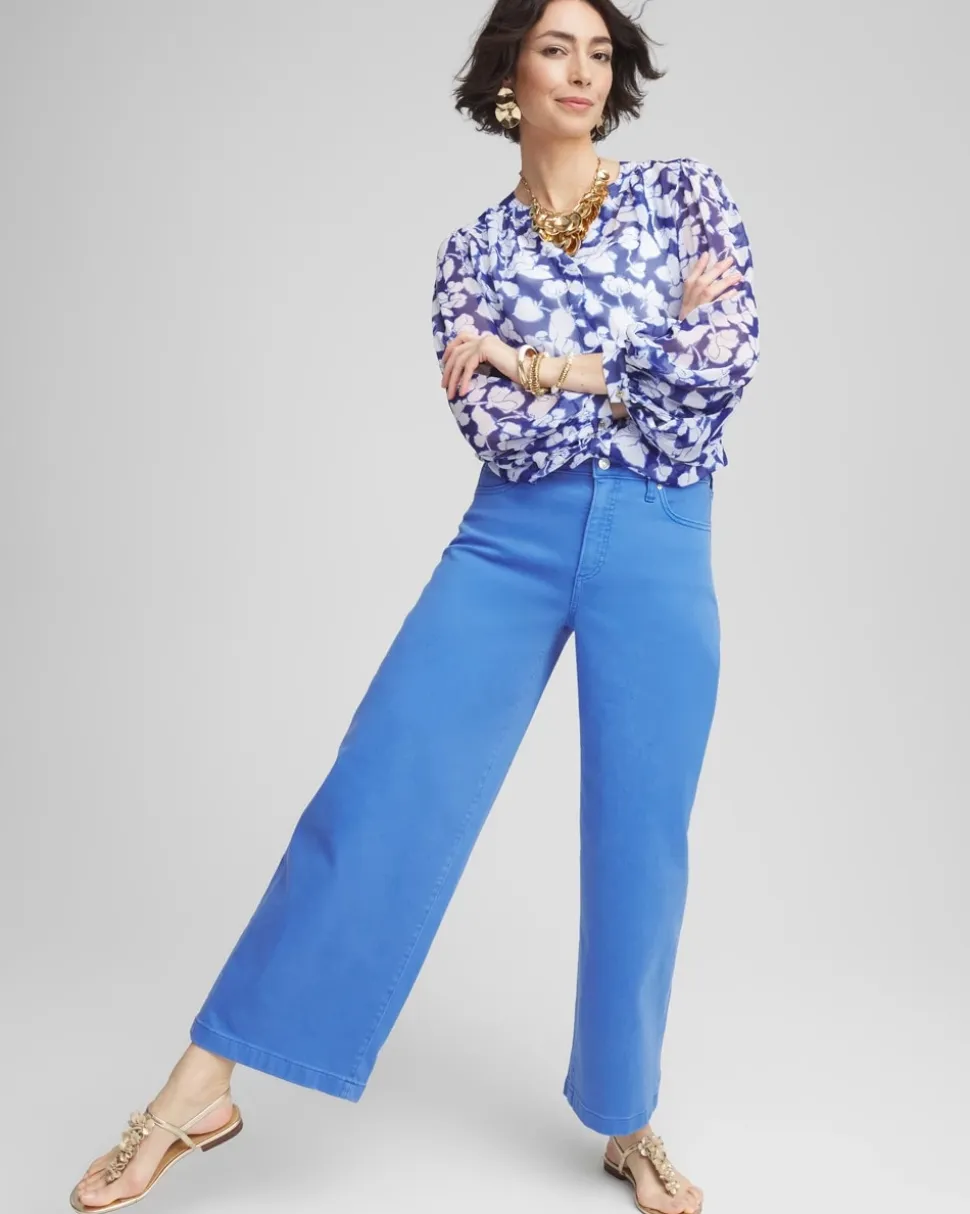 So Slimming® High-Rise Wide Cropped Jeans