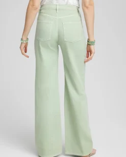 So Slimming® High Rise Wide Leg Jeans