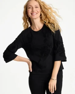 Soutache Elbow Sleeve Tee