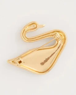 Sparkling Swan Brooch