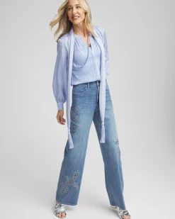 Split Neck Crinkle Blouse