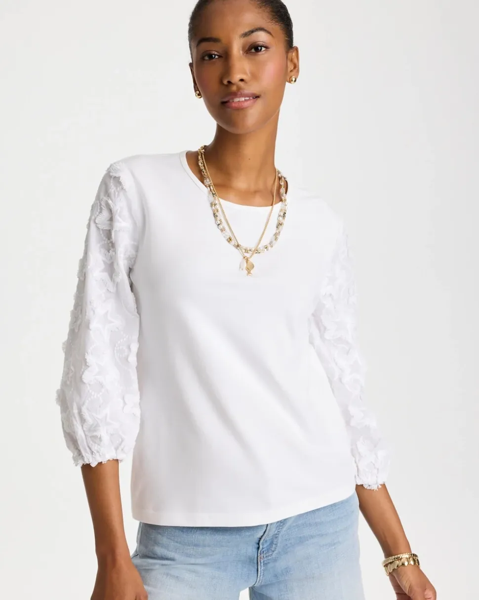 Star Cutout 3/4 Sleeved Tee