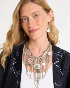 Statement Charm Bib Necklace