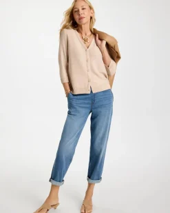 Stitchy Sequin V-Neck Cardigan