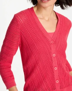 Stitchy V-Neck Cardigan