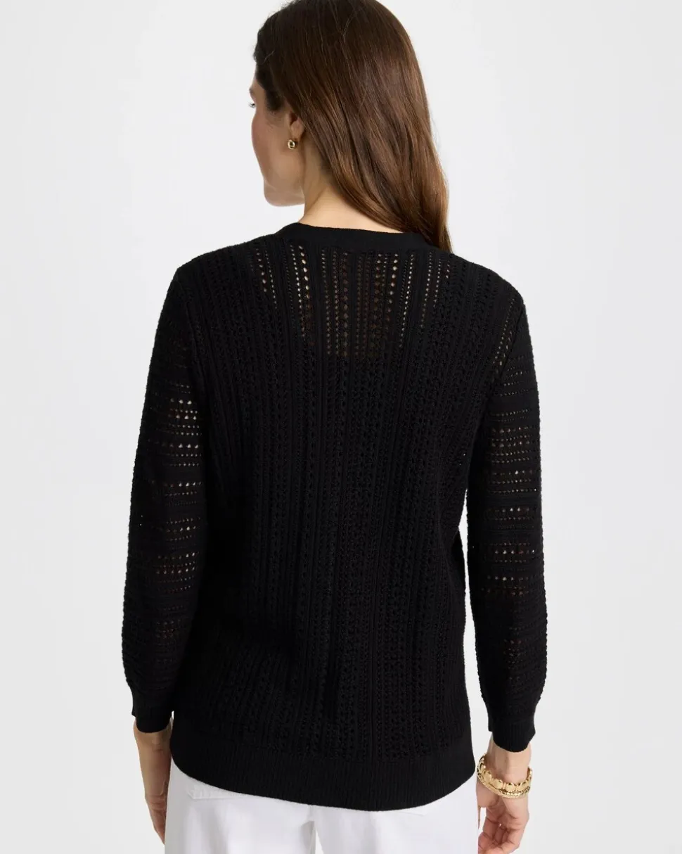 Stitchy V-Neck Cardigan