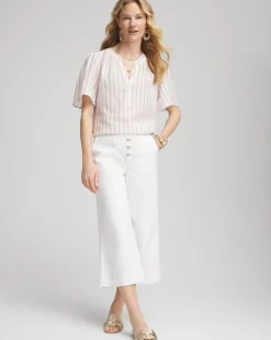 Striped Linen Popover Shirt