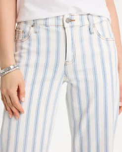 Striped Relaxed Boyfriend Jean