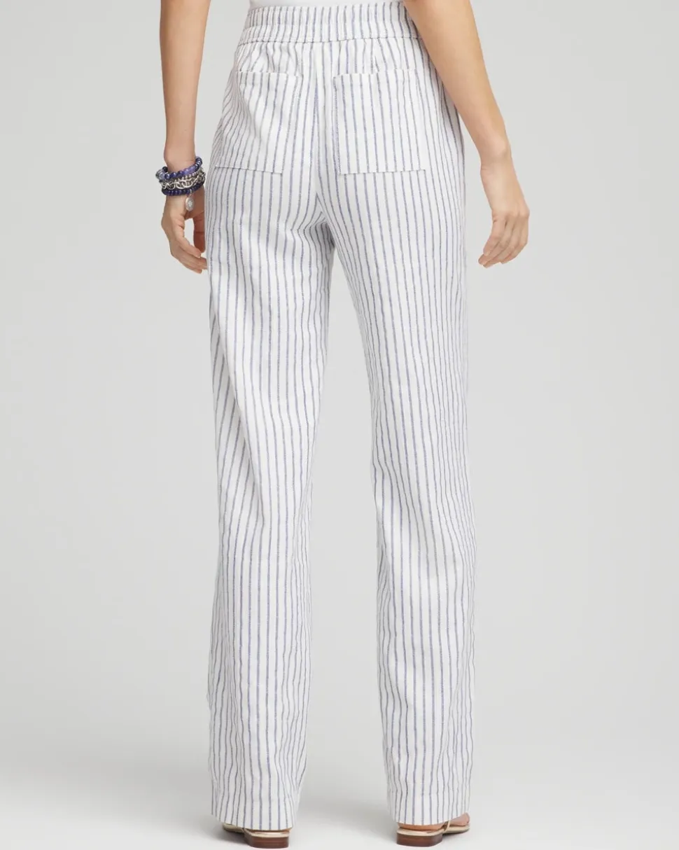 Striped Relaxed Linen Pants