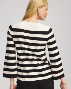 Striped V-Day Pullover