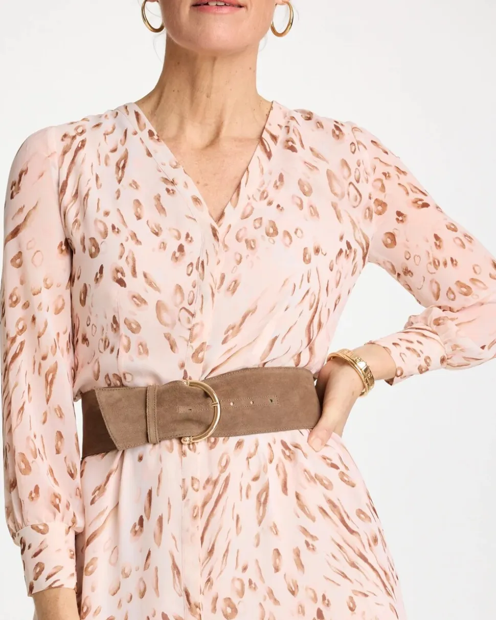 Suede Pull Through Sash Belt