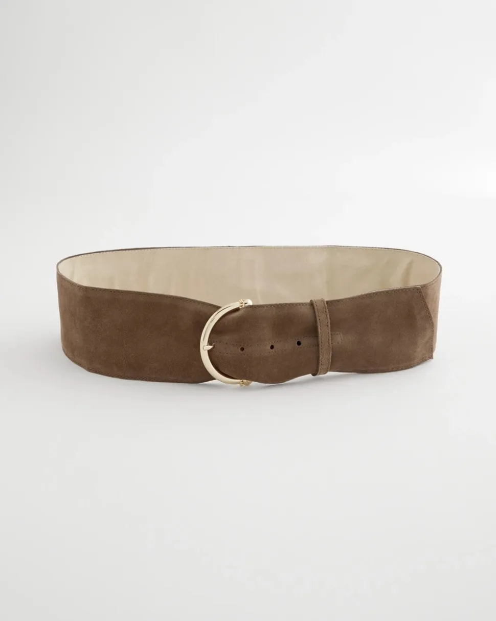 Suede Pull Through Sash Belt