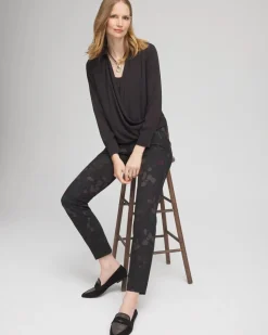 Surplice Bubble Hem Shirt