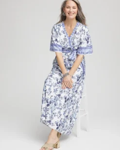 Surplice Matte Satin Maxi Dress