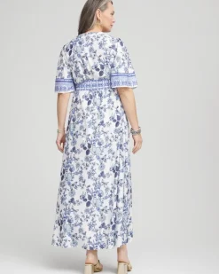 Surplice Matte Satin Maxi Dress