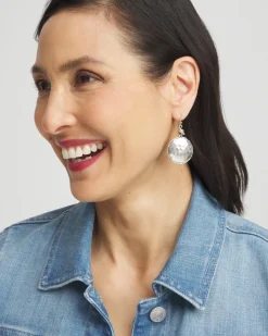 Tayla Drop Silver Earrings